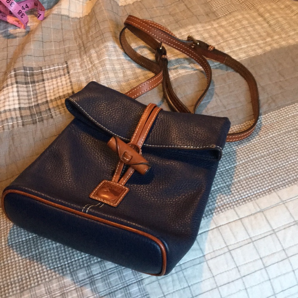 Dooney and Bourke Navy Leather Crossbody
